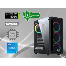 Игровой компьютер Intel Core i5-12400F / 32GB / 512 Gb SSD / RTX 4060 8Gb/700W