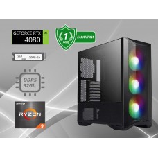 Игровой компьютер AMD Ryzen 9 7900X / 32GB / 1000Gb SSD / RTX 4080 16G/1000W