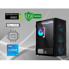 Игровой компьютер Intel Core i5-12400F / 16GB / 512Gb SSD / RTX 4060 8Gb/700W