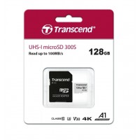 Карта памяти Micro SD 300s 128GB UHS-1 Transcend 
